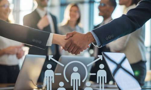 Modern Human Resource Strategy Concept